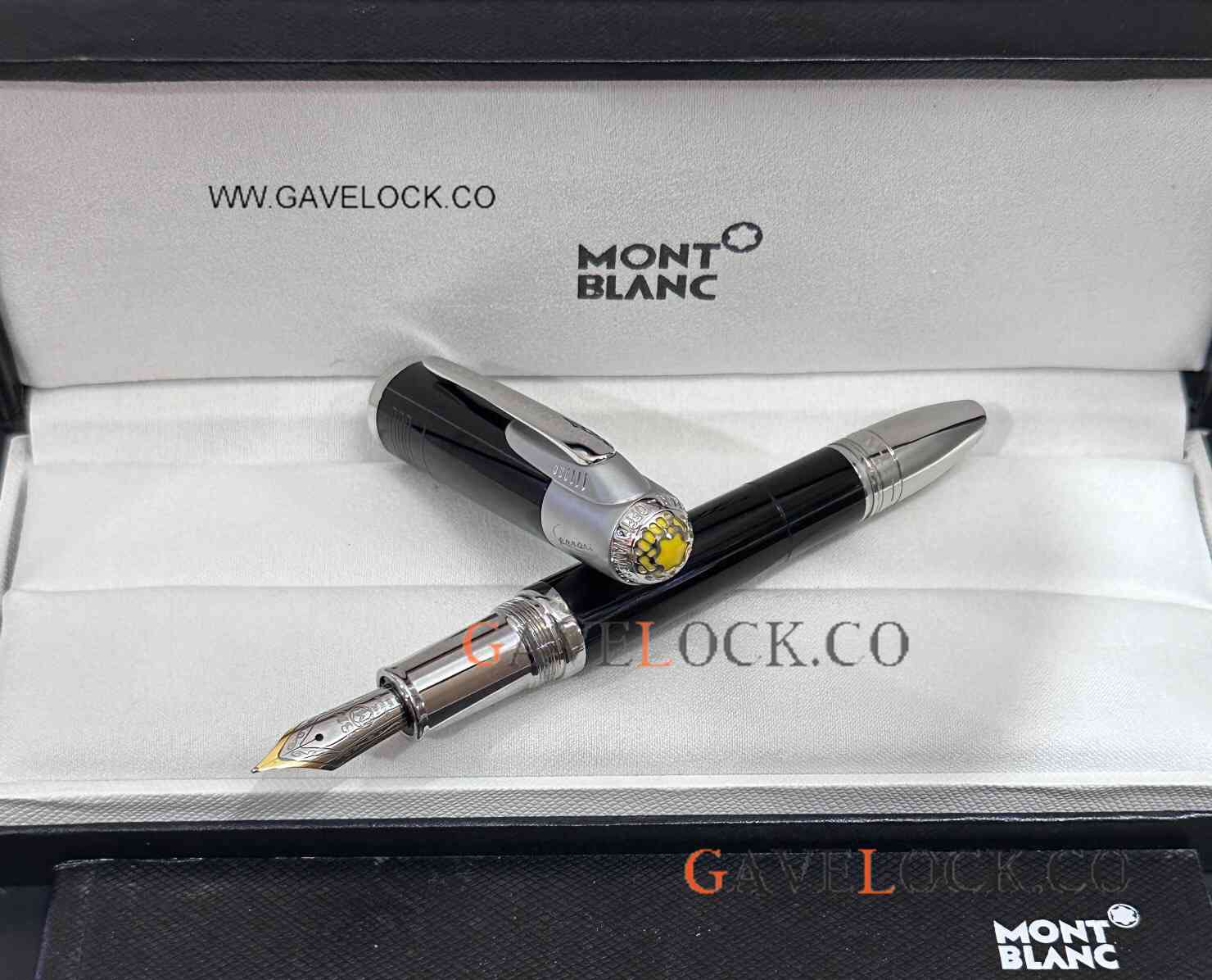 Best Copy Mont Blanc Enzo Ferrari Black Resin Fountain Pen